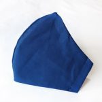 Bauwoll Mundschutzmaske Blau